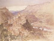 Samuel Palmer The Village of Papigno on the Nar,between Terni and thte Falls oil painting on canvas